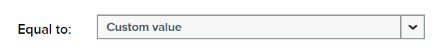 <i><b>TIP</b>: Choose <b>Custom Values</b> so the field of your chosen operator is blank.</i>